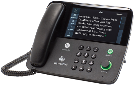 caption call phone - see what people are saying printed on the screen